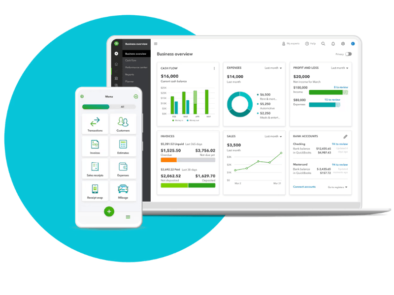 QuickBooks Online Bookkeeping software for wellness professionals — therapists and psychologists