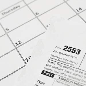 image of IRS form 2553 to illustrate s corp filing as a service